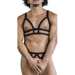 CandyMan Ensemble Bra et String Anderos 2 Pièces Noir